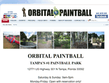 Tablet Screenshot of orbitalpaintball.com